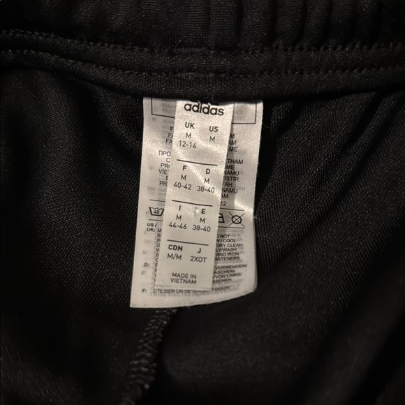 Adidas Womens Black and Pink Track Pants - Picture 2 of 4